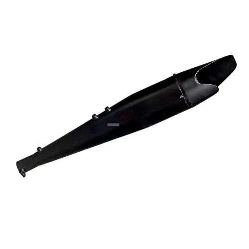 R.J.VON Premium Shark Muffler Silencer for Royal Enfield - Classic 350/500,Standard/Electra 350/500,Thunderbird 350/500.(Black)
