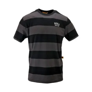 ROEG CODY STRIPED T-SHIRT BLACK/GREY