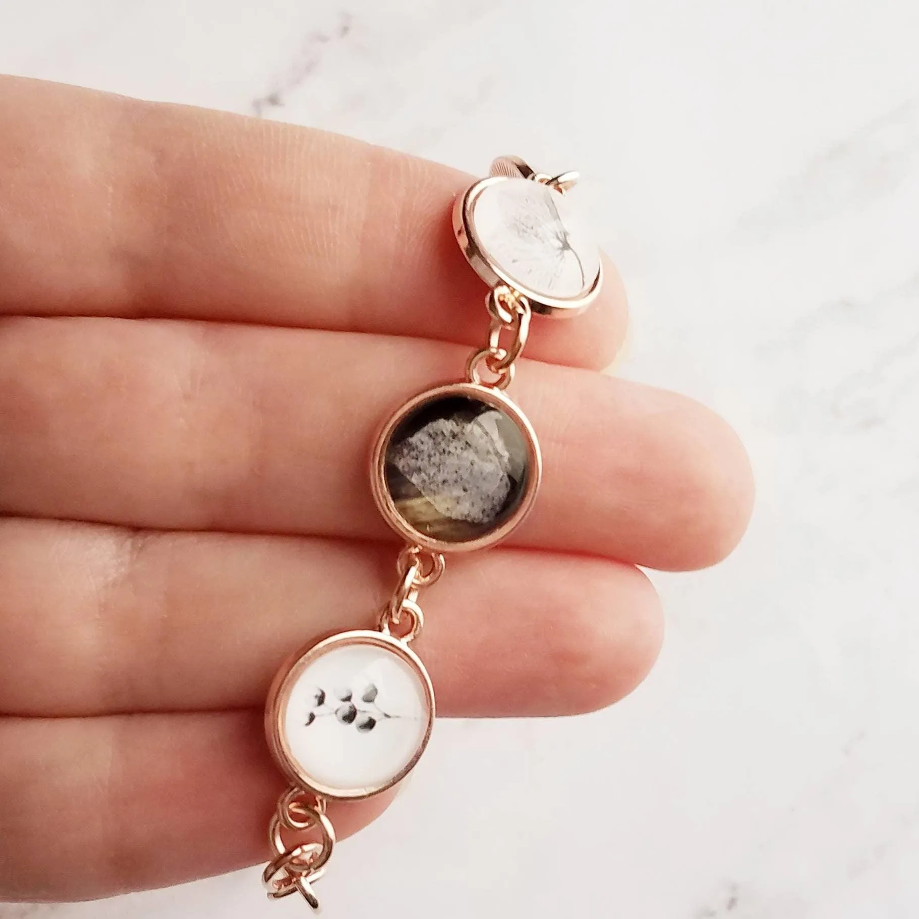 Rose Gold Bracelet, skeleton leaf, botanical jewelry, adjustable chain bracelet, leaf bracelet, rose gold leaves, rose gold leaf, pink gold