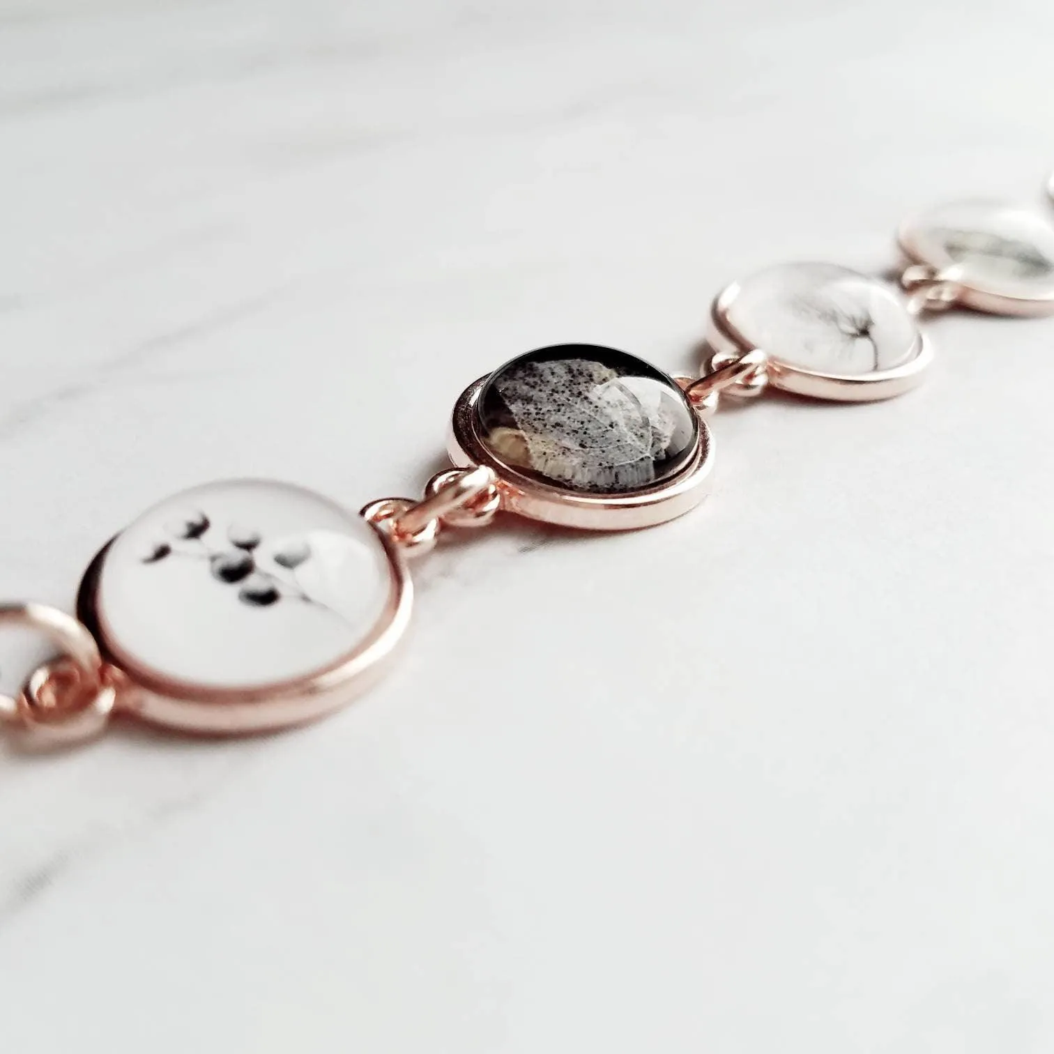 Rose Gold Bracelet, skeleton leaf, botanical jewelry, adjustable chain bracelet, leaf bracelet, rose gold leaves, rose gold leaf, pink gold