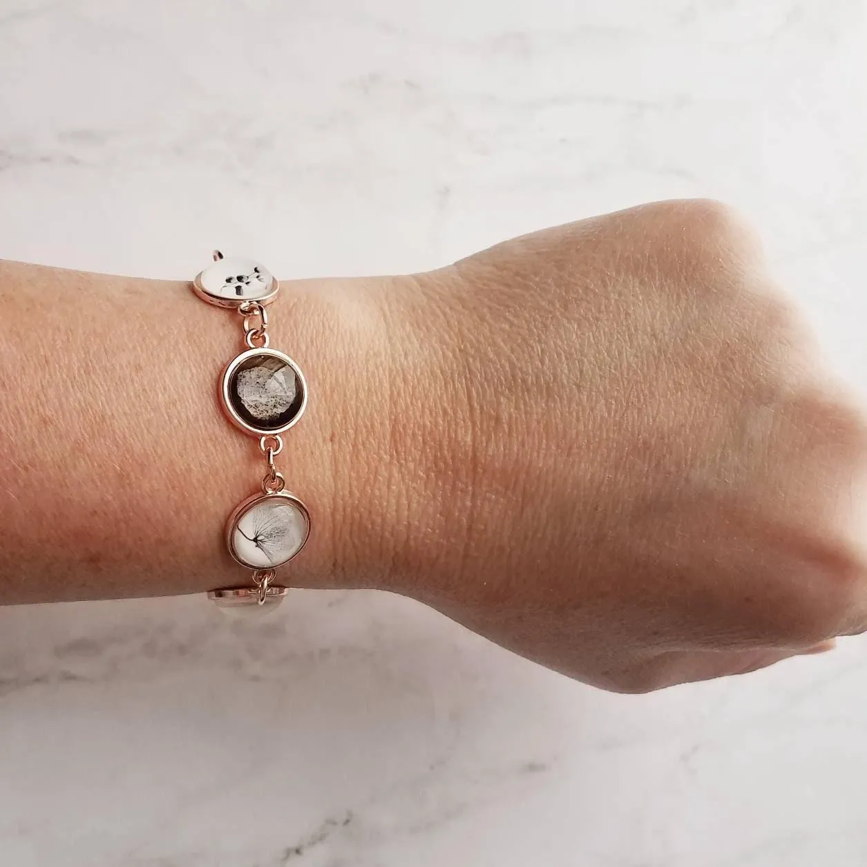 Rose Gold Bracelet, skeleton leaf, botanical jewelry, adjustable chain bracelet, leaf bracelet, rose gold leaves, rose gold leaf, pink gold