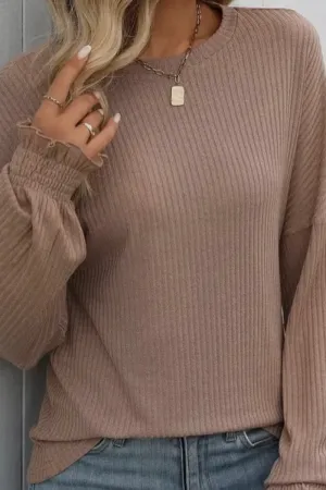 Ruffle Cuff Sweater