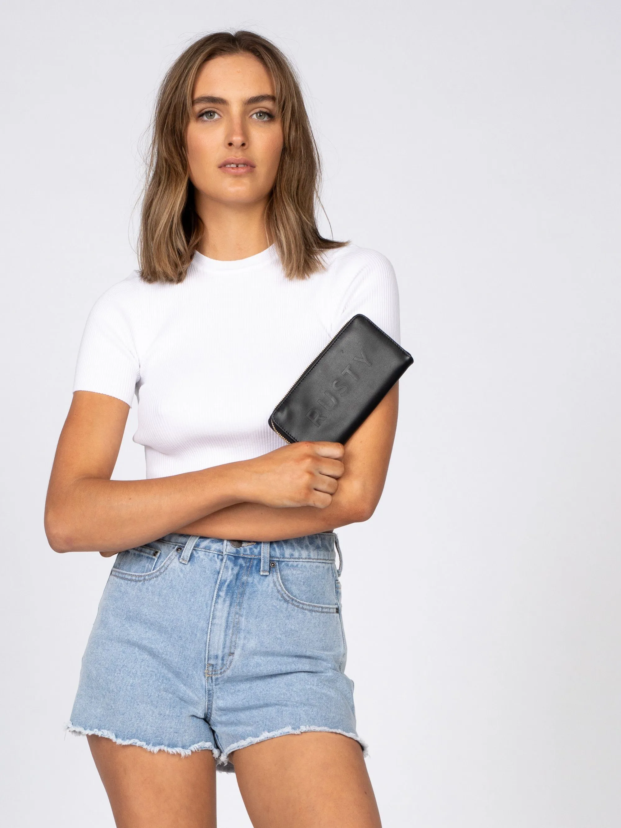 Rusty Micah Zip Around Wallet