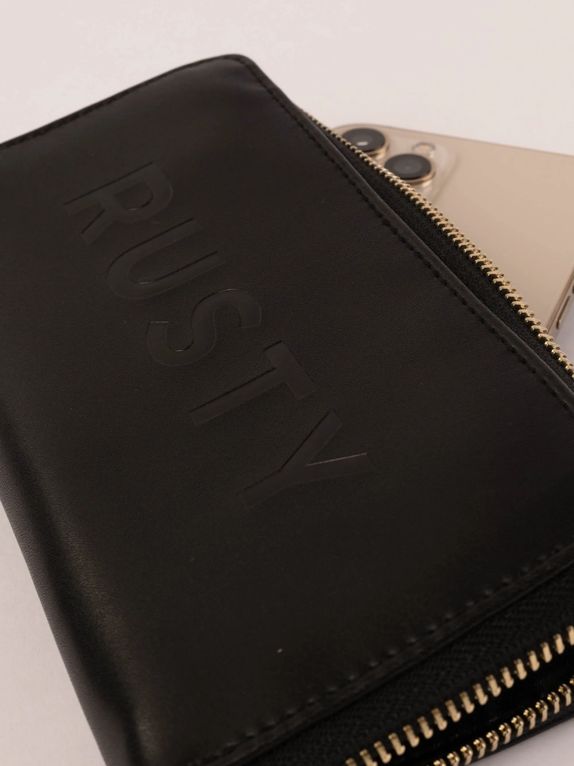 Rusty Micah Zip Around Wallet