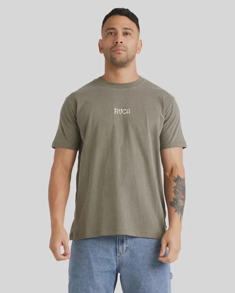 RVCA Fronds SS Tee MUSHROOM