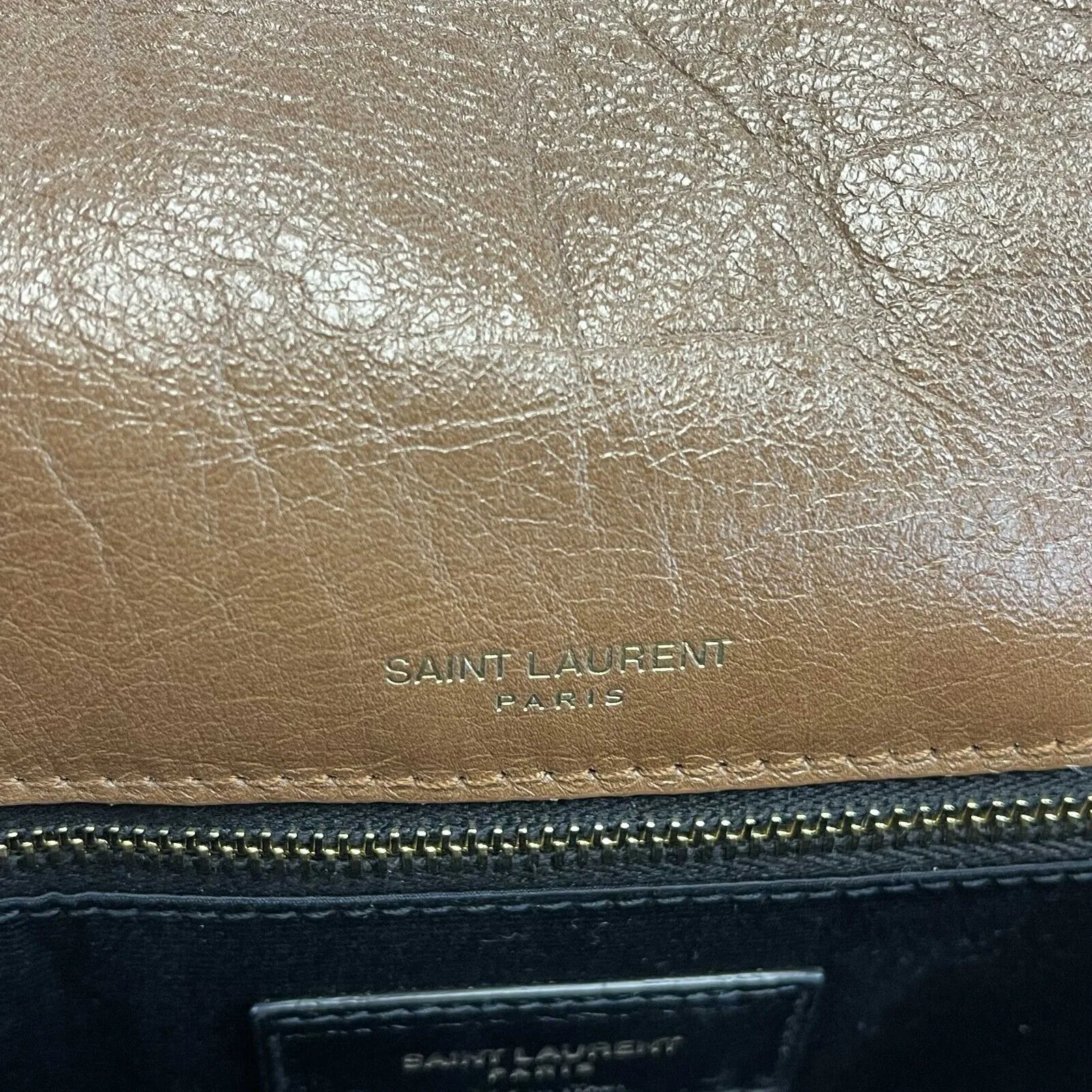 Saint Laurent - YSL Niki Medium Quilted Crinkled Leather Shoulder Bag