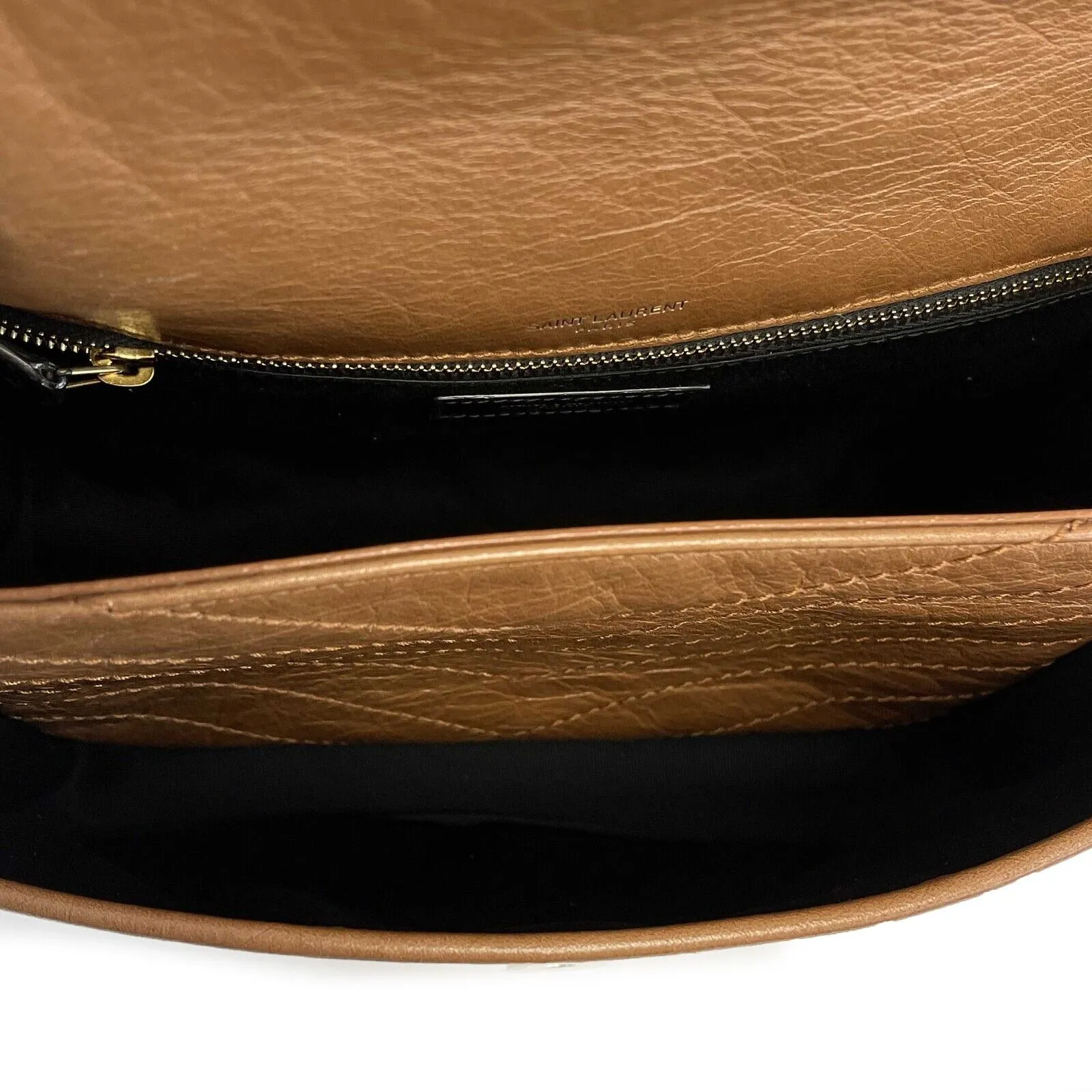 Saint Laurent - YSL Niki Medium Quilted Crinkled Leather Shoulder Bag