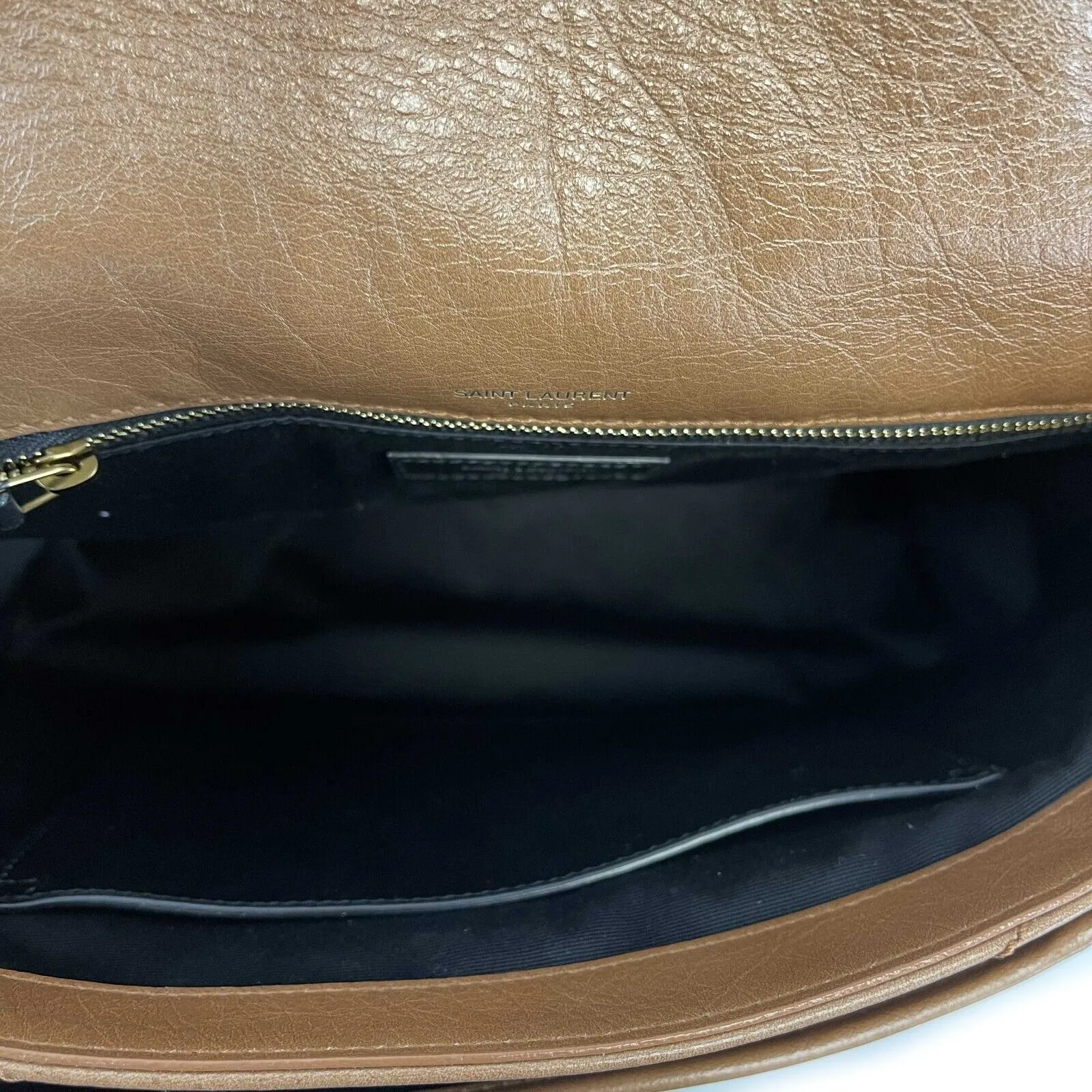 Saint Laurent - YSL Niki Medium Quilted Crinkled Leather Shoulder Bag