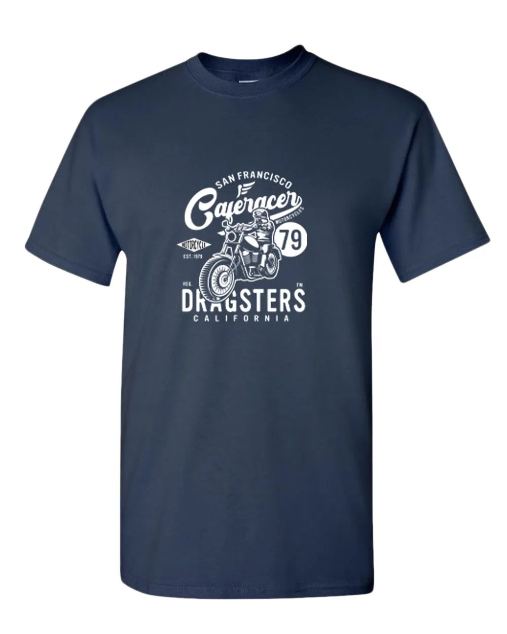 San francisco caferacer dragsters motorcycle t-shirt