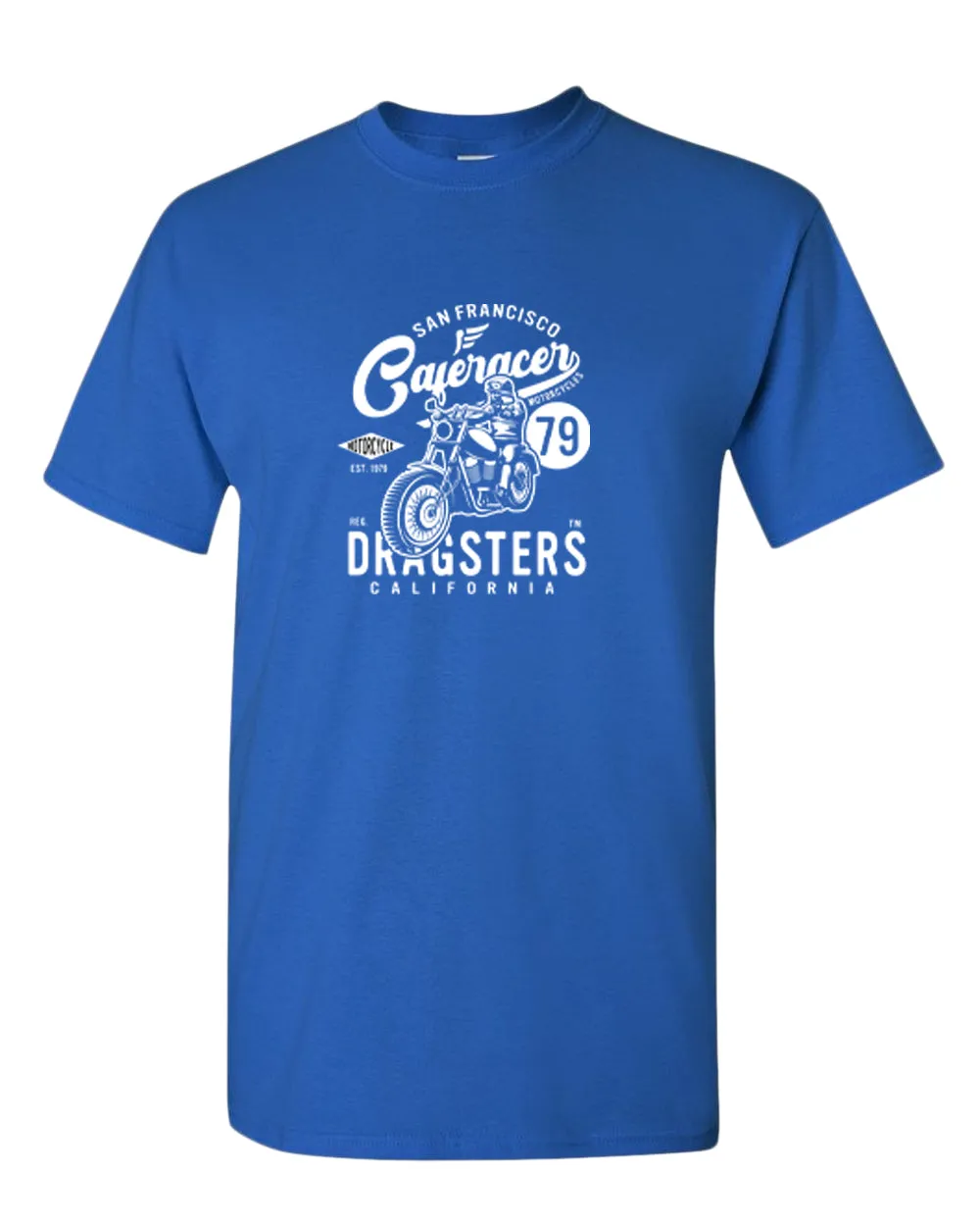 San francisco caferacer dragsters motorcycle t-shirt