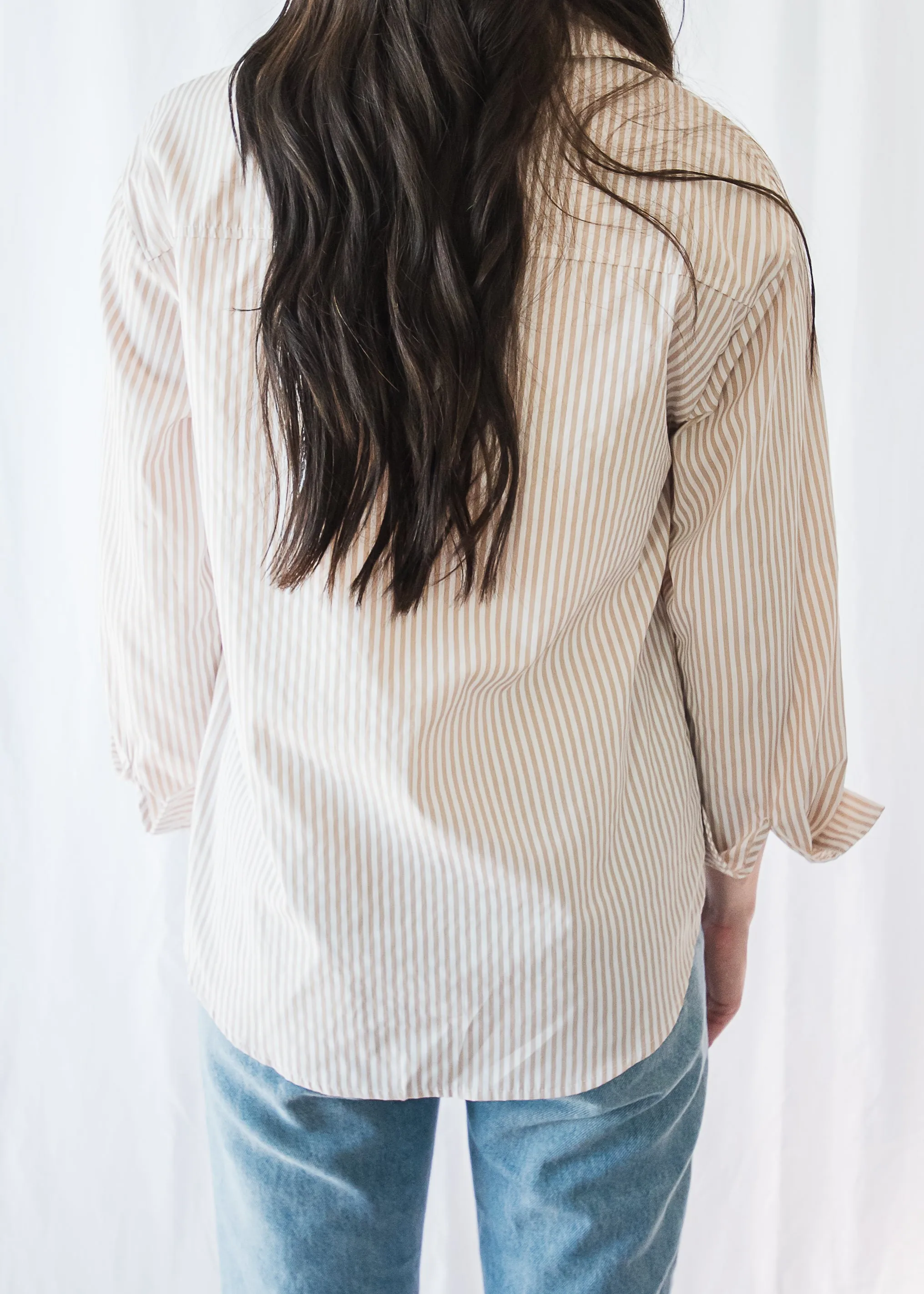 Sandy Stripes Button Down