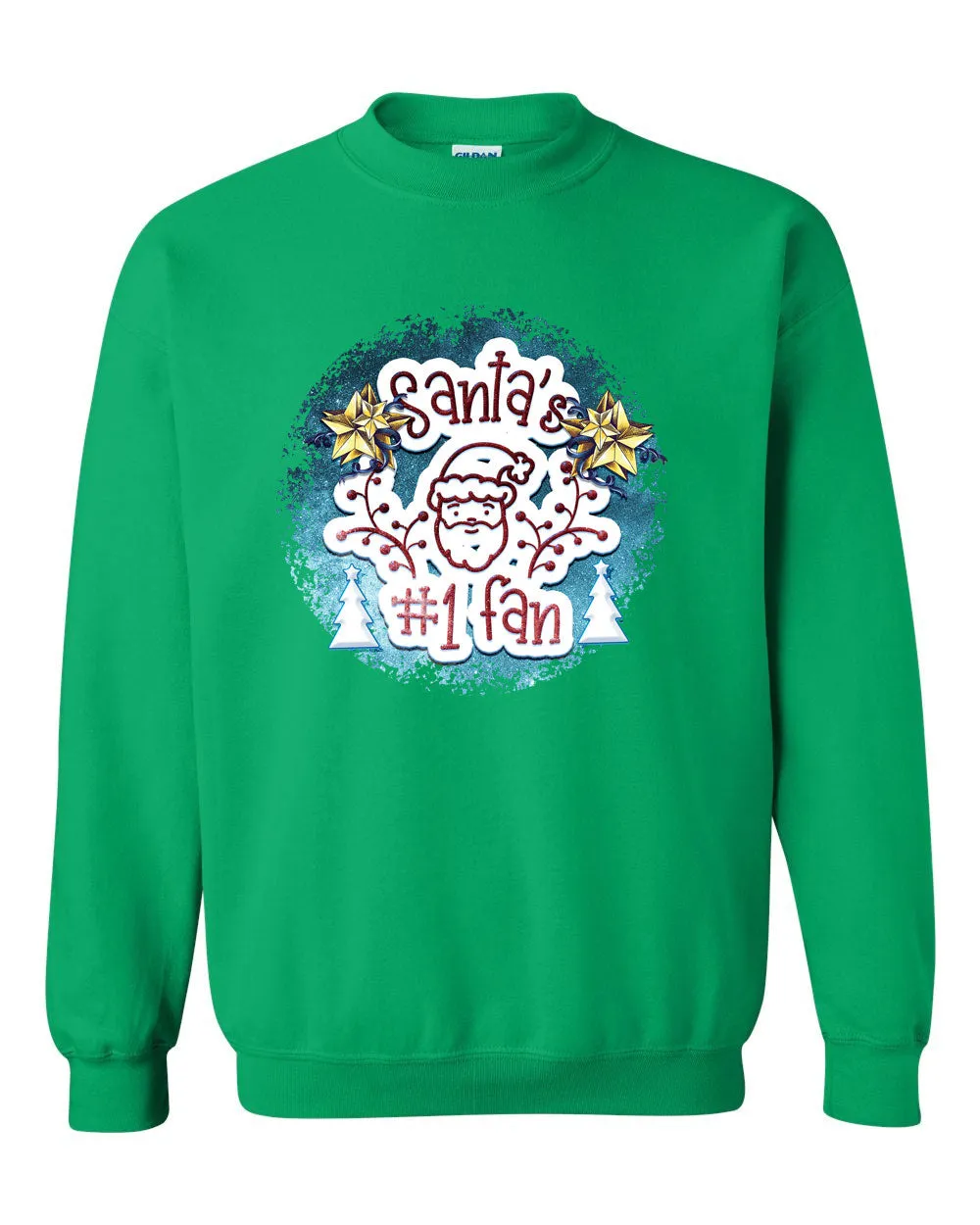 Santa Number 1 Fan Christmas sweatshirt, Holiday Sweatshirt
