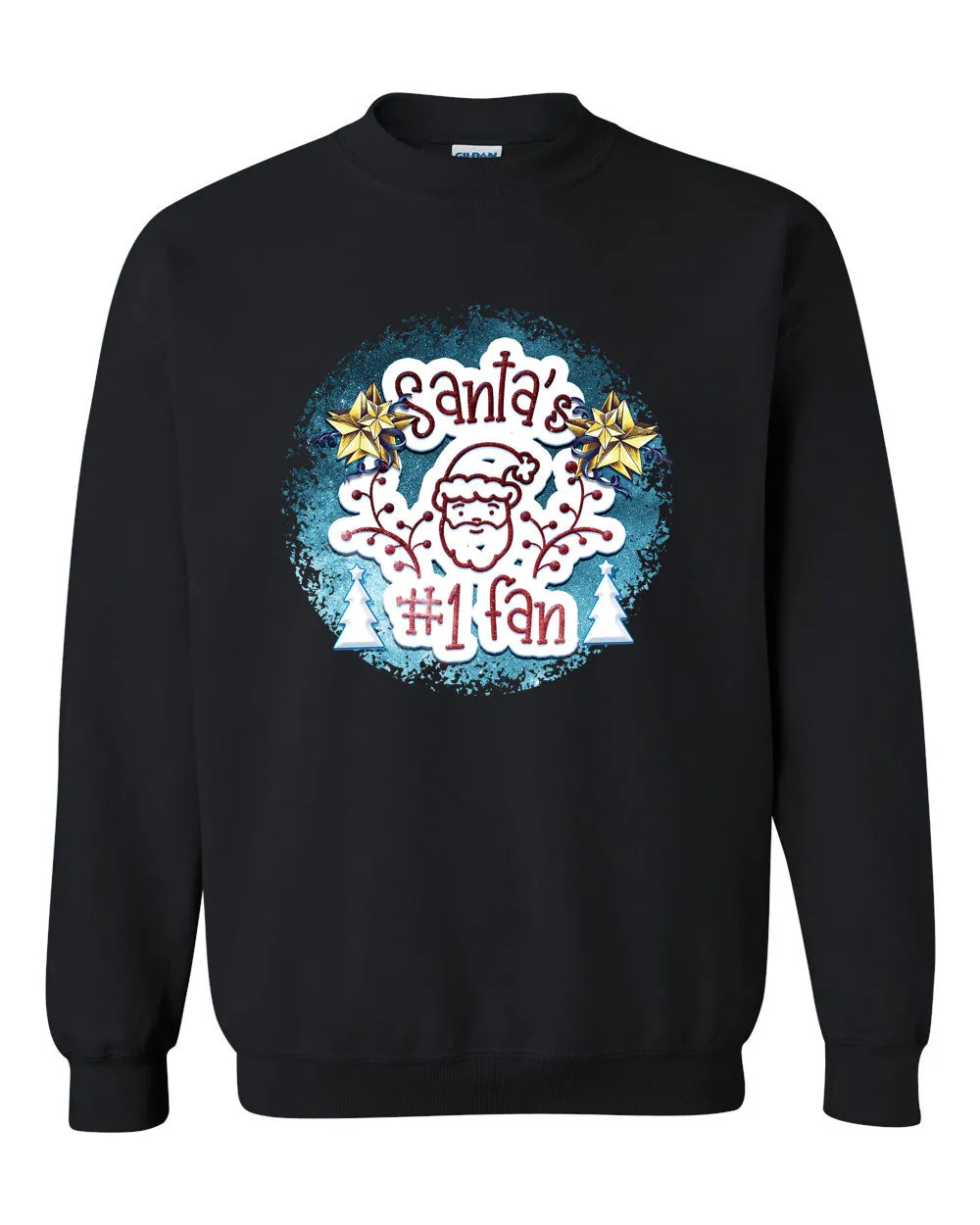 Santa Number 1 Fan Christmas sweatshirt, Holiday Sweatshirt