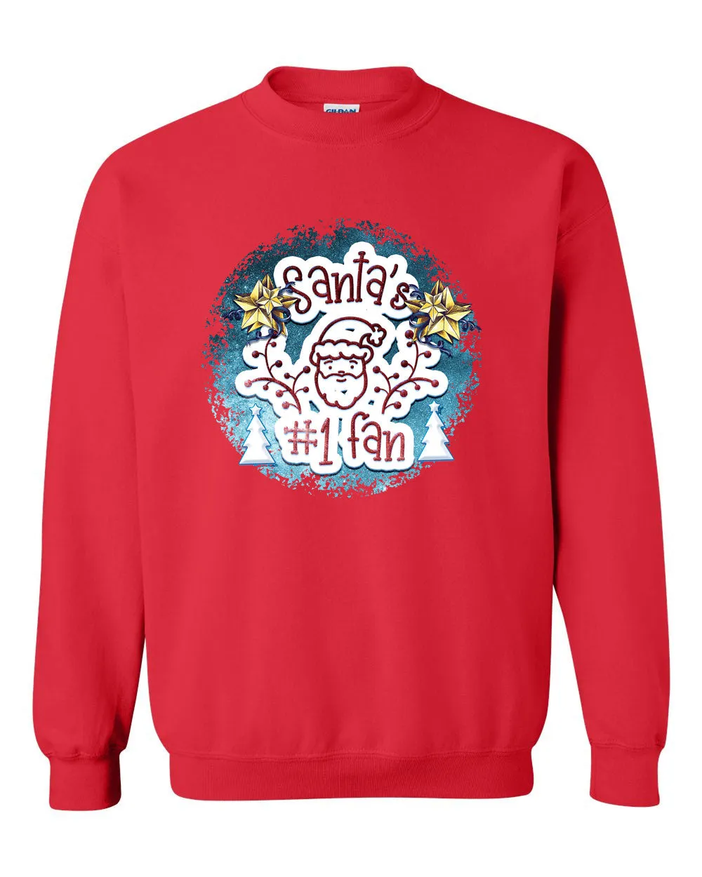 Santa Number 1 Fan Christmas sweatshirt, Holiday Sweatshirt