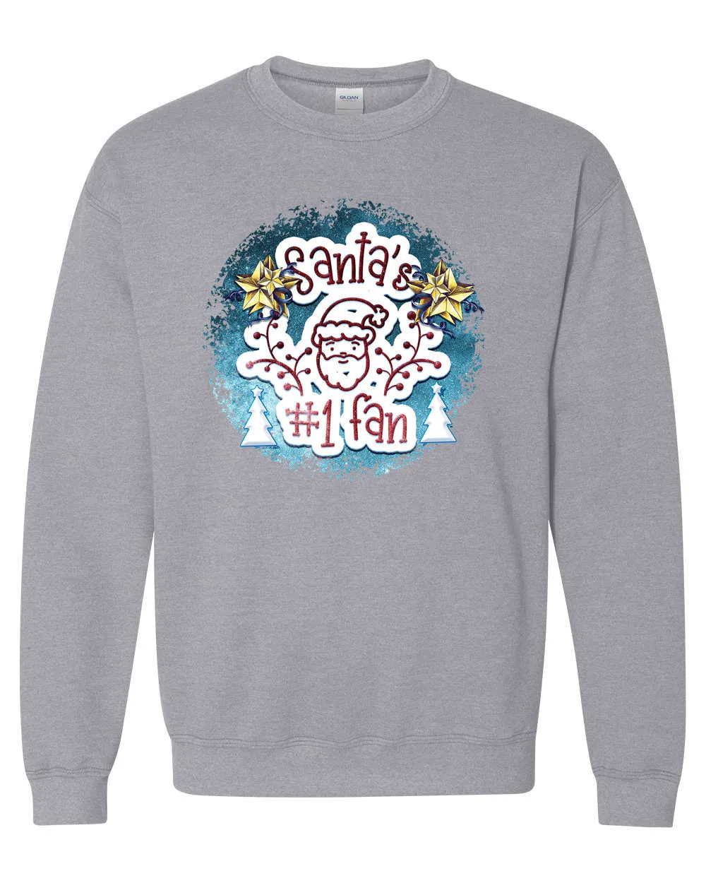 Santa Number 1 Fan Christmas sweatshirt, Holiday Sweatshirt
