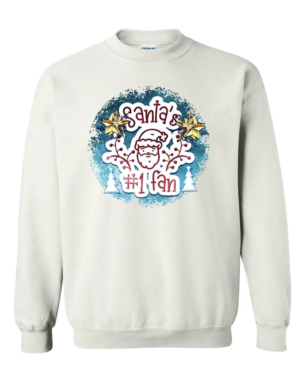 Santa Number 1 Fan Christmas sweatshirt, Holiday Sweatshirt