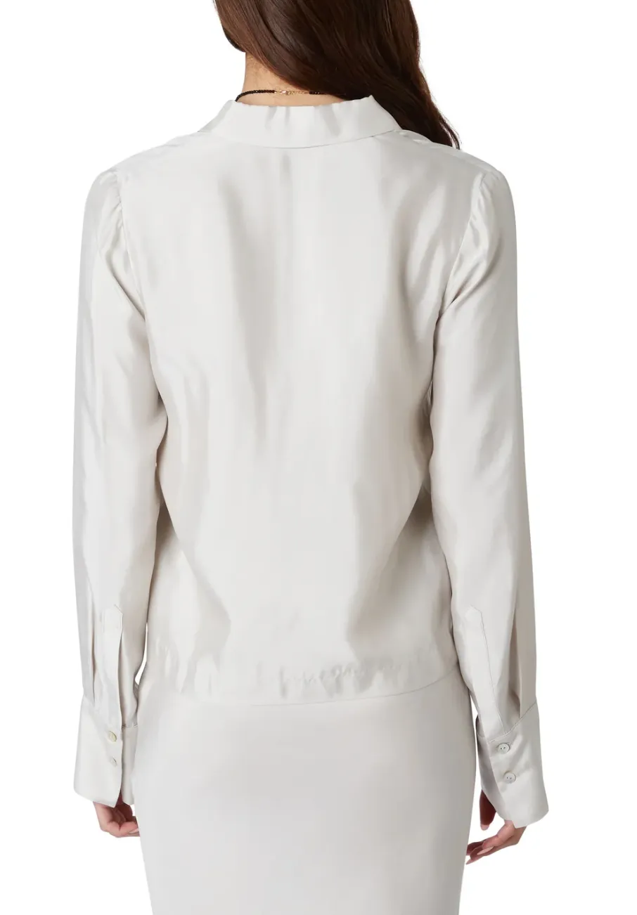 Satin Button Down Shirt