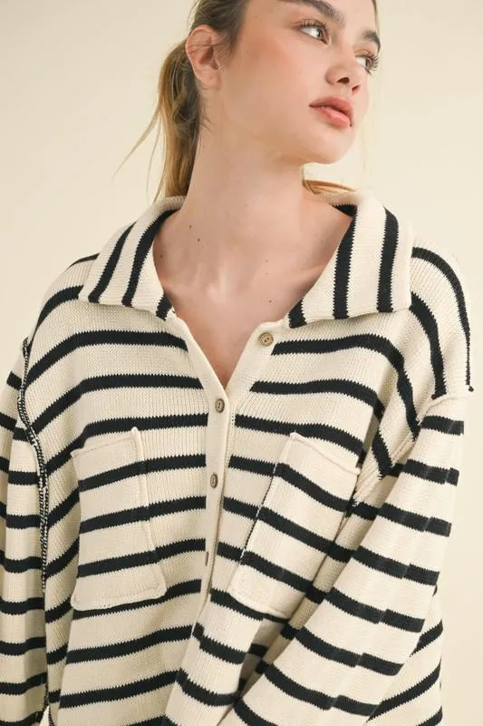 Sea Breeze Button Up
