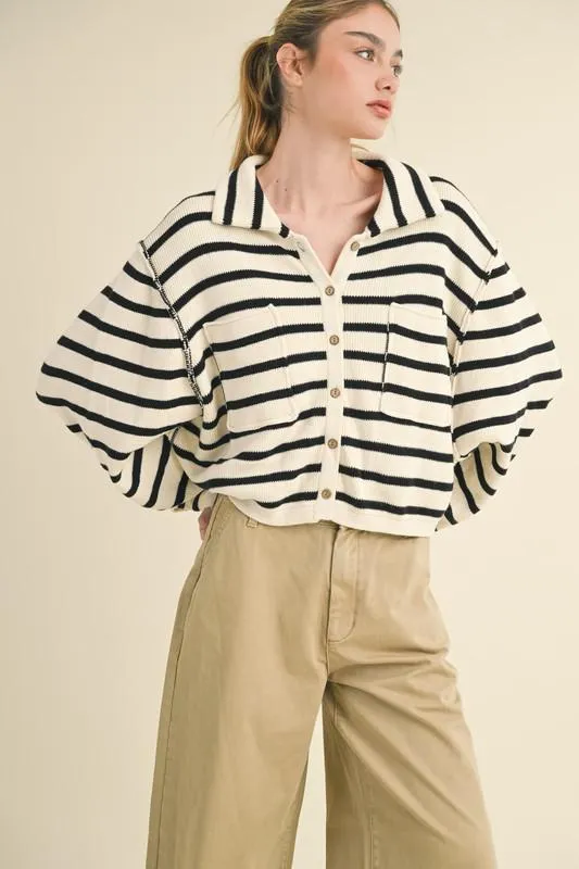 Sea Breeze Button Up