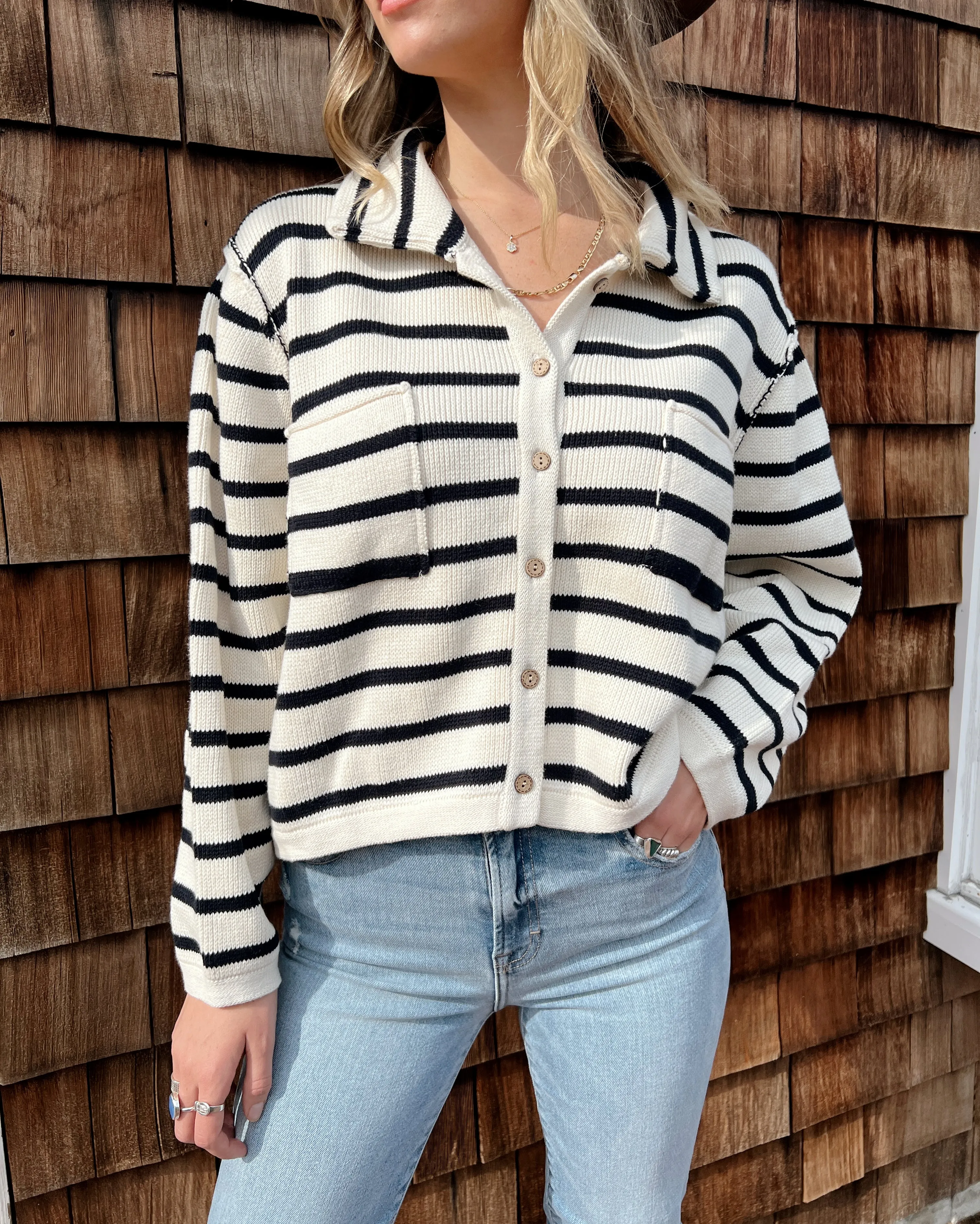 Sea Breeze Button Up