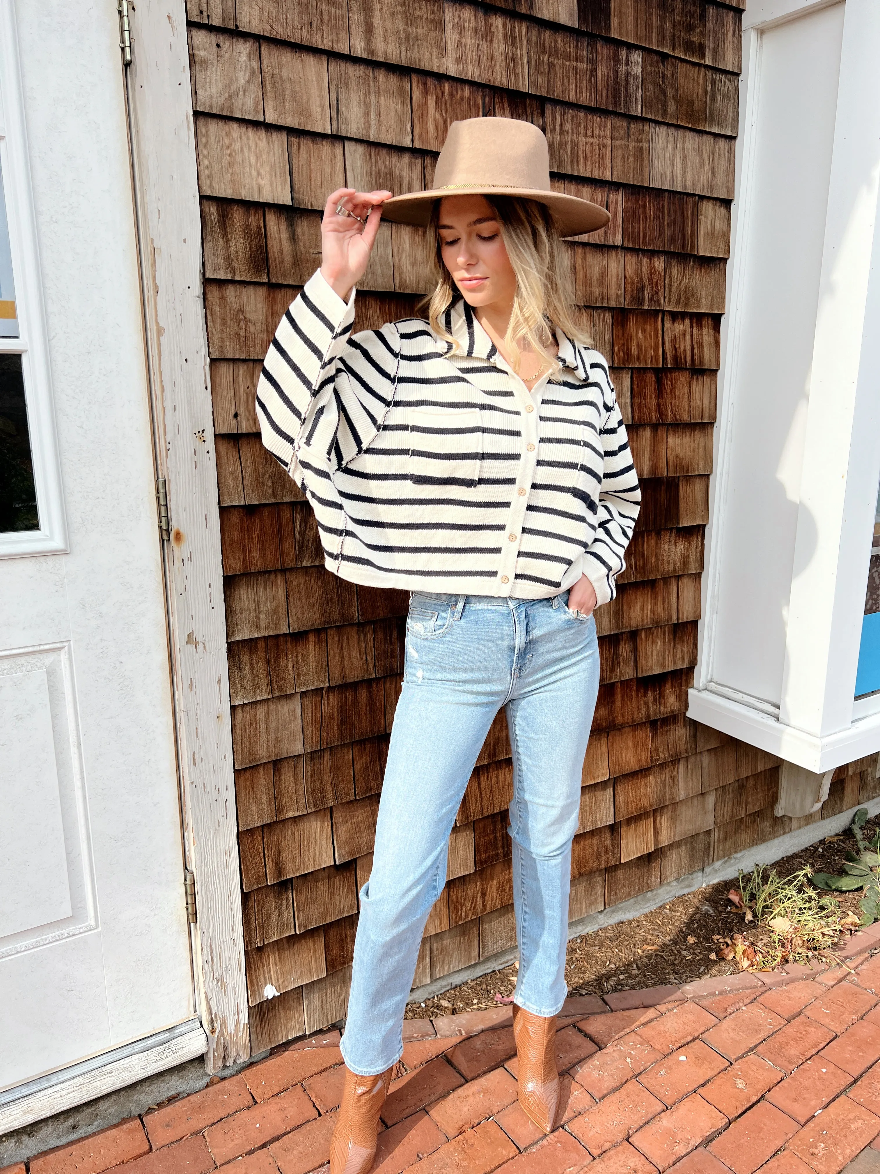 Sea Breeze Button Up