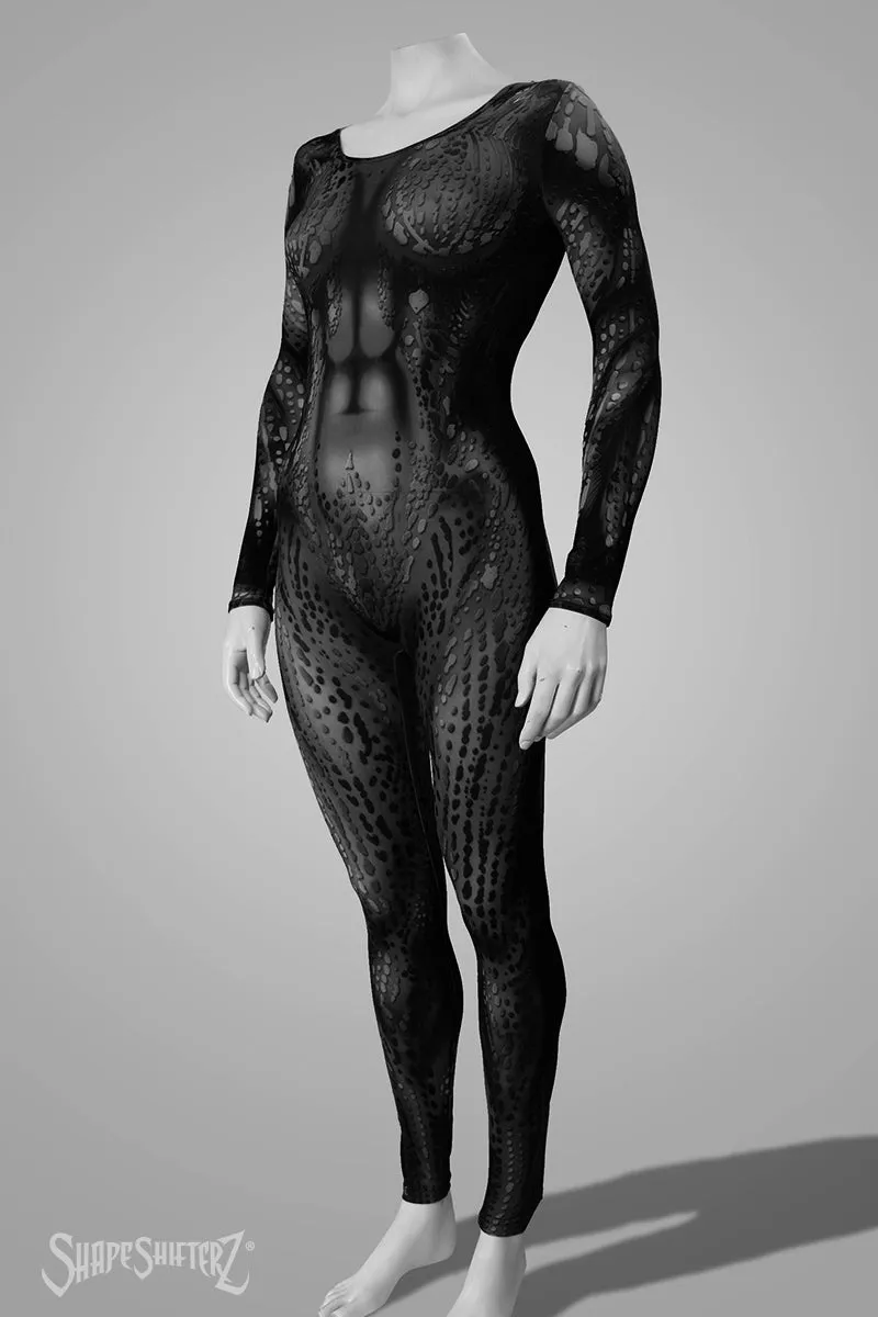 Sea Creature Scoop Neck Pull Up Bodysuit  - Cosplay | Athletics | Performance