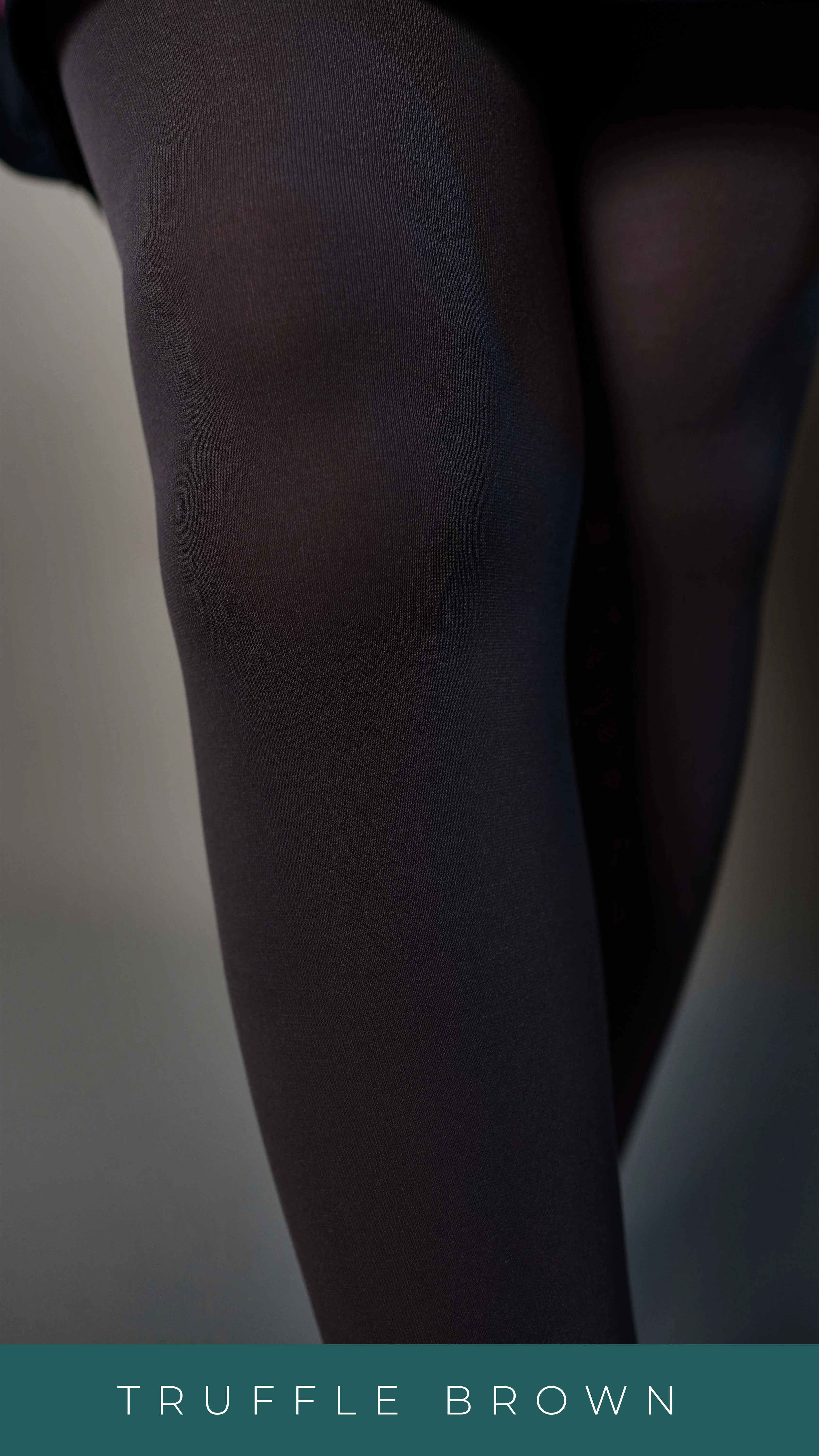 Semi Opaque Tear Proof Dark Brown Stockings