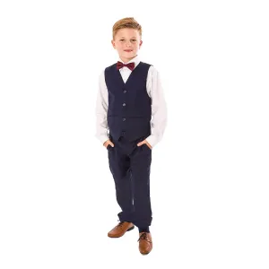 Shelby - Navy 4 Piece Trouser Suit
