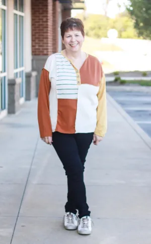 She's Got It All Color Block Top