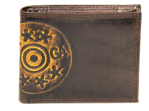 Shotshell Burnished Leather Bifold Wallet