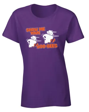 show me your boo-bees Halloween funny t-shirt women tees