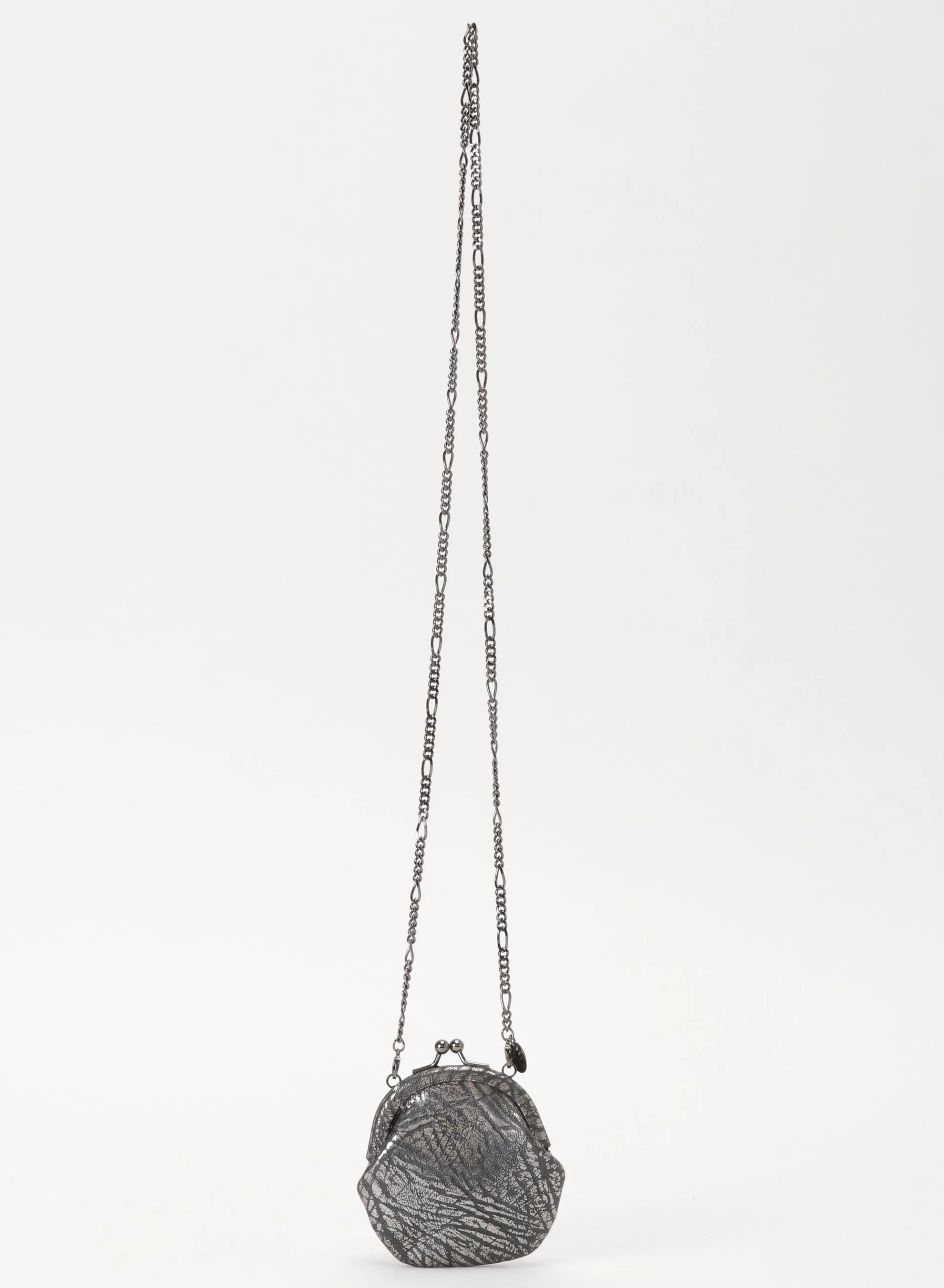 SILVER COIN PURSE NECKLACE