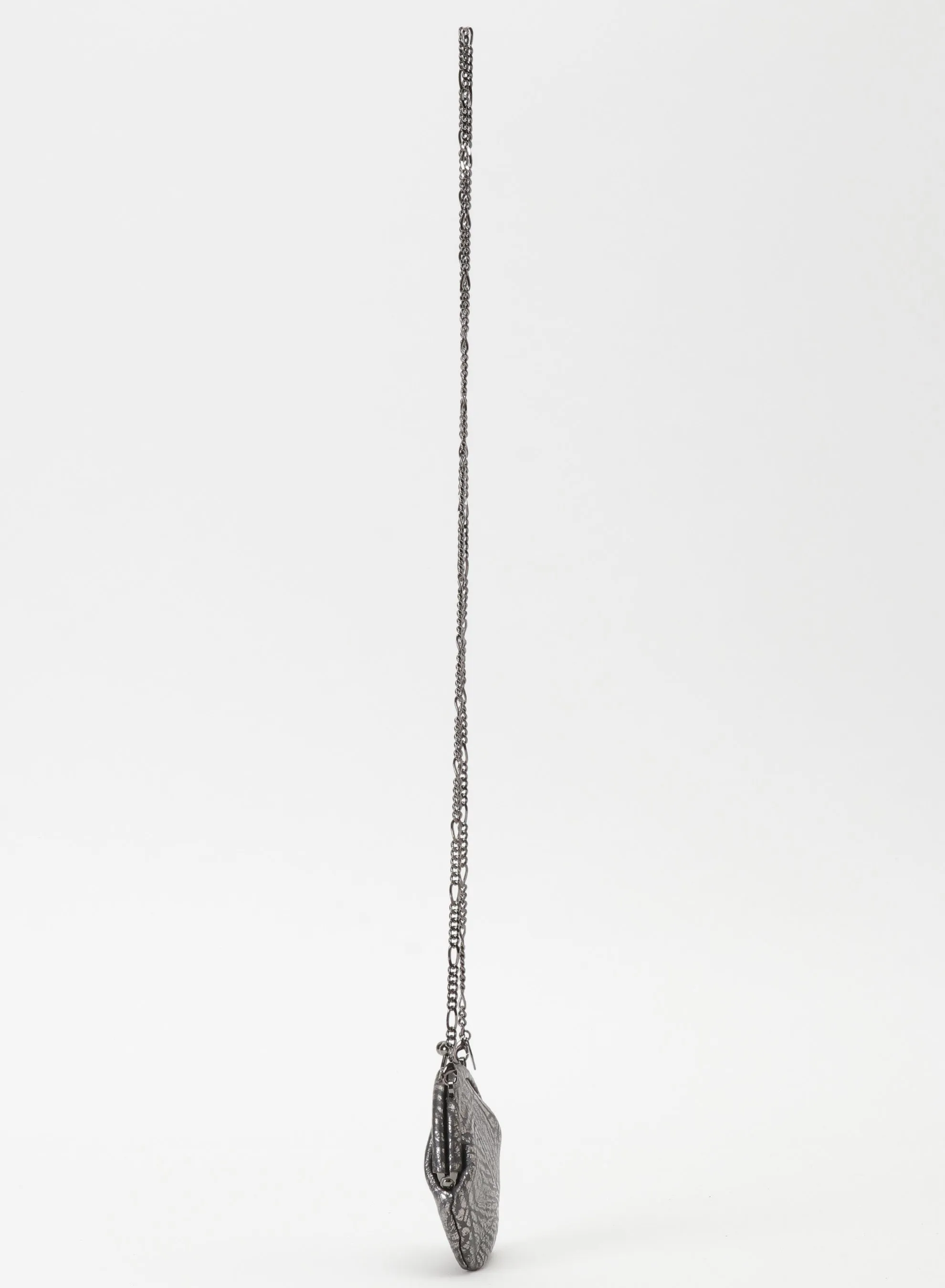 SILVER COIN PURSE NECKLACE