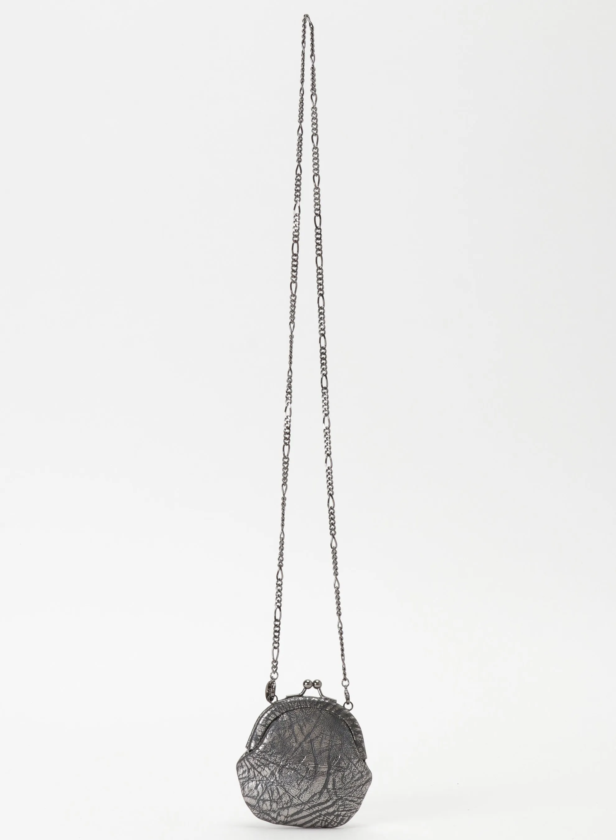 SILVER COIN PURSE NECKLACE