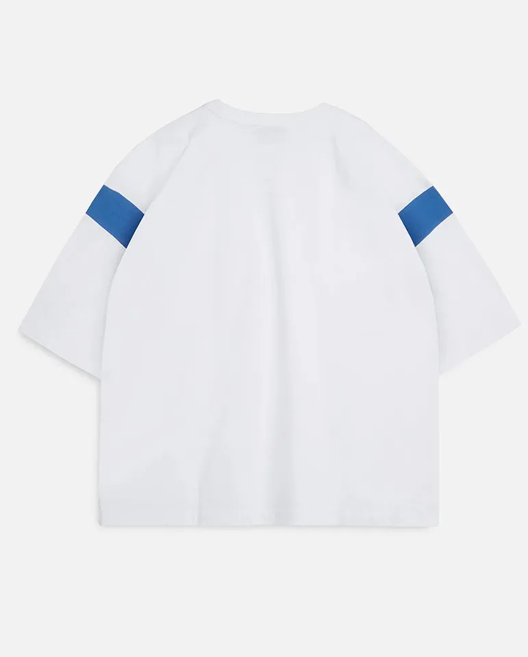 Skate Tee White / Blue