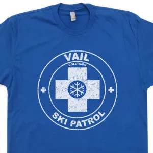 Ski Patrol T Shirt Ski Vail Colorado Shirt Vintage Skiing T Shirt Cool Snowboard T Shirt