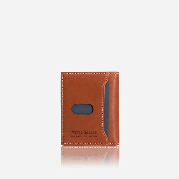 SLIM BIFOLD CARD HOLDER, TAN