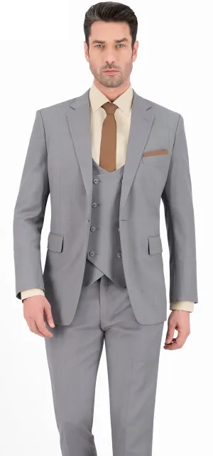 Smoke Grey Self Check Short Suit