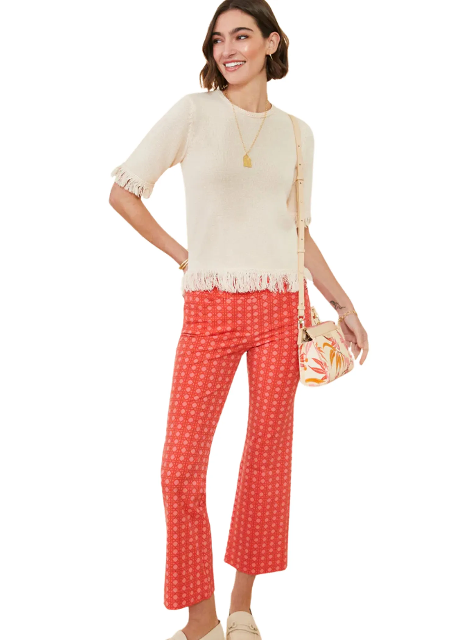 SOFIA FRINGE SWEATER - VANILLA