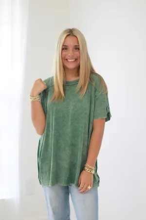 Softly Falling Top in Green