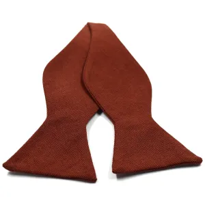 Solid Cinnamon Self Tie Bow Tie