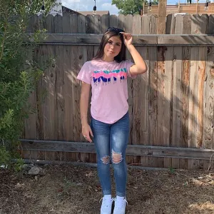 South Beach Drippin | Light Pink Tee