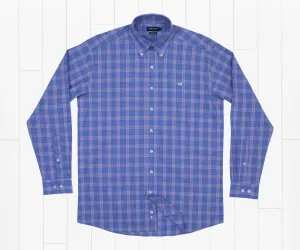 Southern Marsh Calabash Performance Dress Shirt- Lilac/Blue