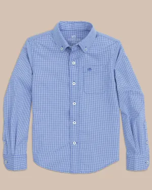 Southern Tide Boys Mini Gingham Intercoastal Button Down Shirt