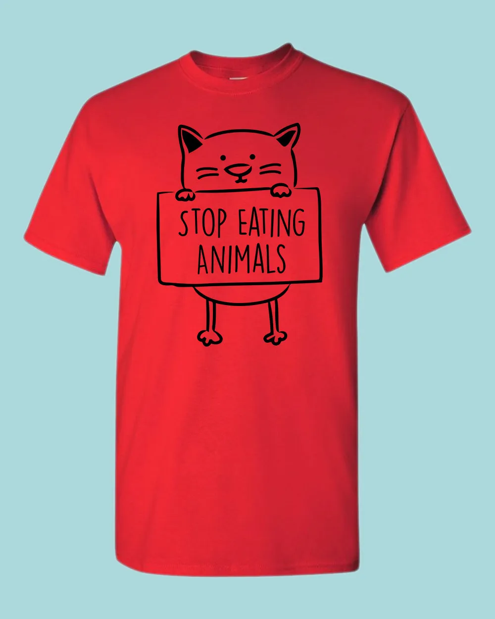 Stop Eating Animals T-shirt vegetarian T-shirt