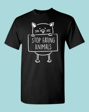Stop Eating Animals T-shirt vegetarian T-shirt