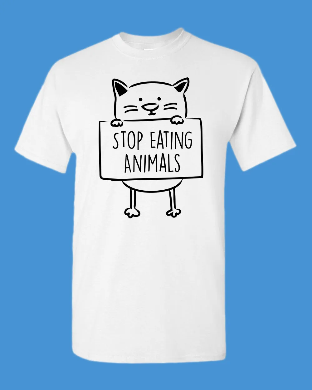 Stop Eating Animals T-shirt vegetarian T-shirt