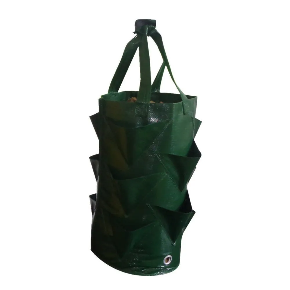 Strawberry Planting Growing Bag 3 Gallons Multi-mouth Container Bags Grow Planter