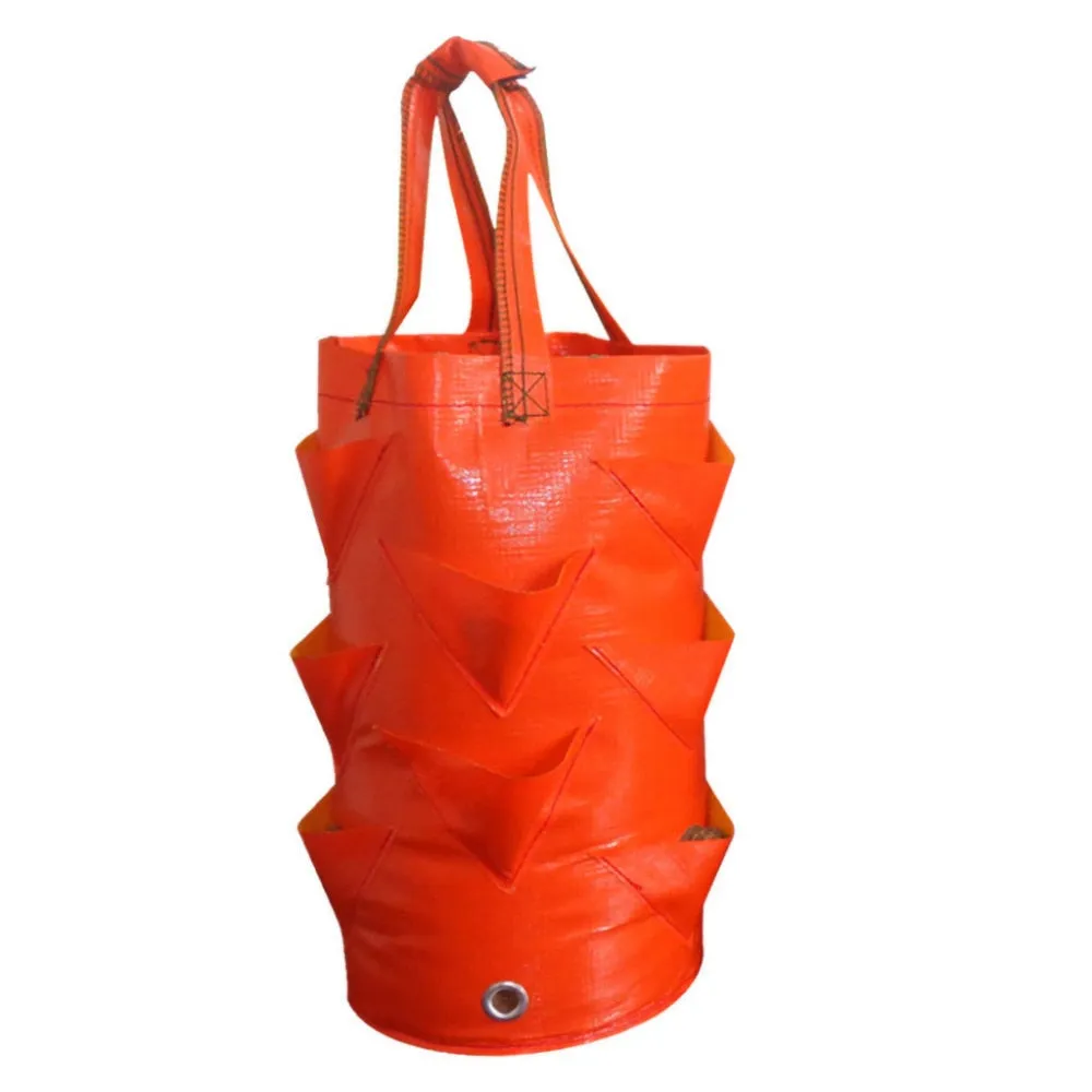 Strawberry Planting Growing Bag 3 Gallons Multi-mouth Container Bags Grow Planter