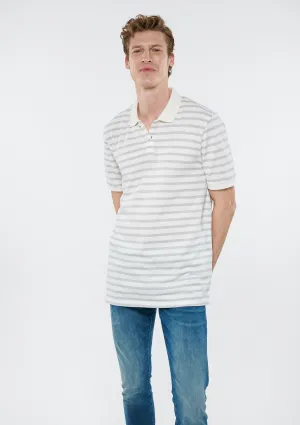 Striped Beige Polo